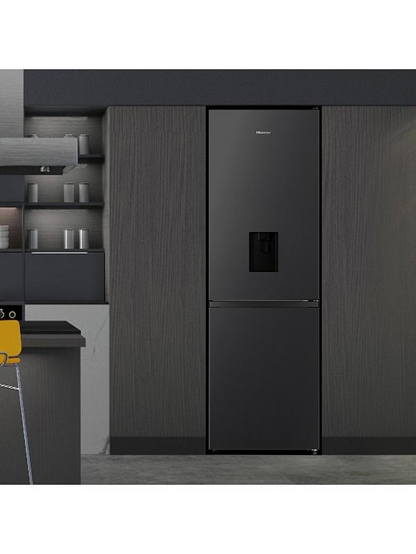 Hisense RB390N4WBE 60cm Wide, Total No Frost, Freestanding Fridge Freezer - Black - Image 3